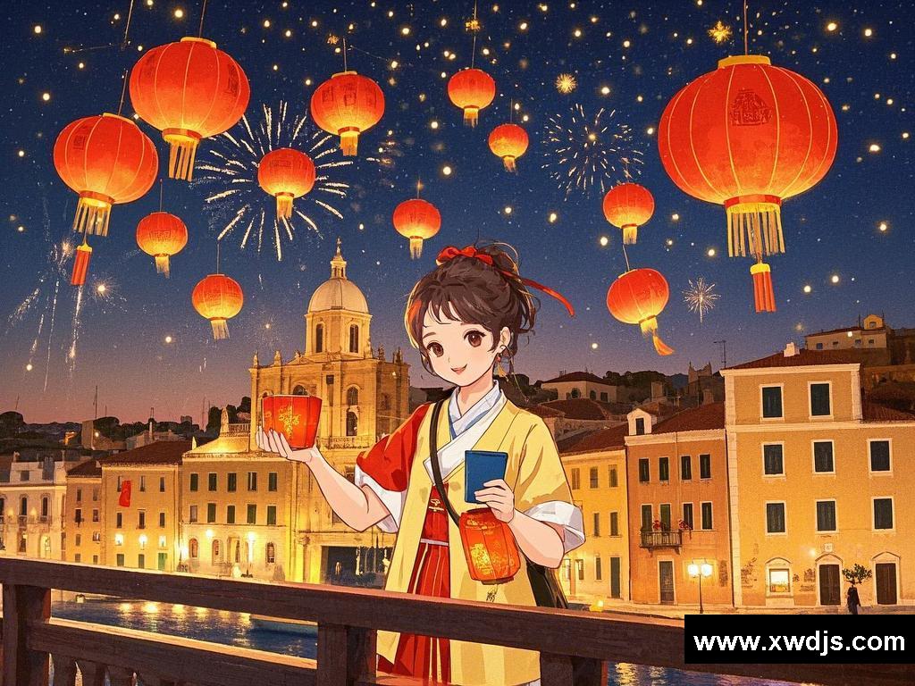 跨国春节：烟花与灯笼交织的浪漫