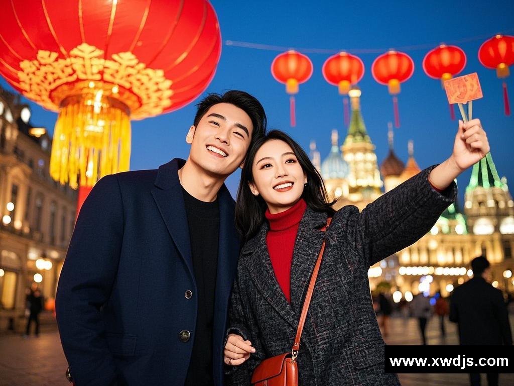 春节跨国之旅的浪漫与欢乐