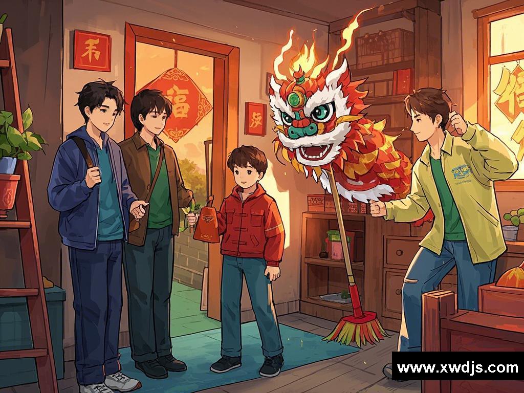 炸裂！春节里的神秘冒险，大扫除、舞龙舞狮意外与五圣子出场的惊天关联！